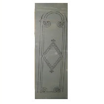 Diamond - Etched Glass Panel