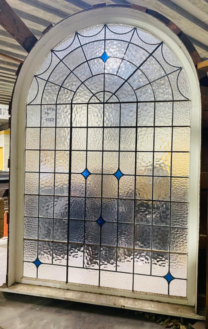 Large Leadlight Stairwell Window