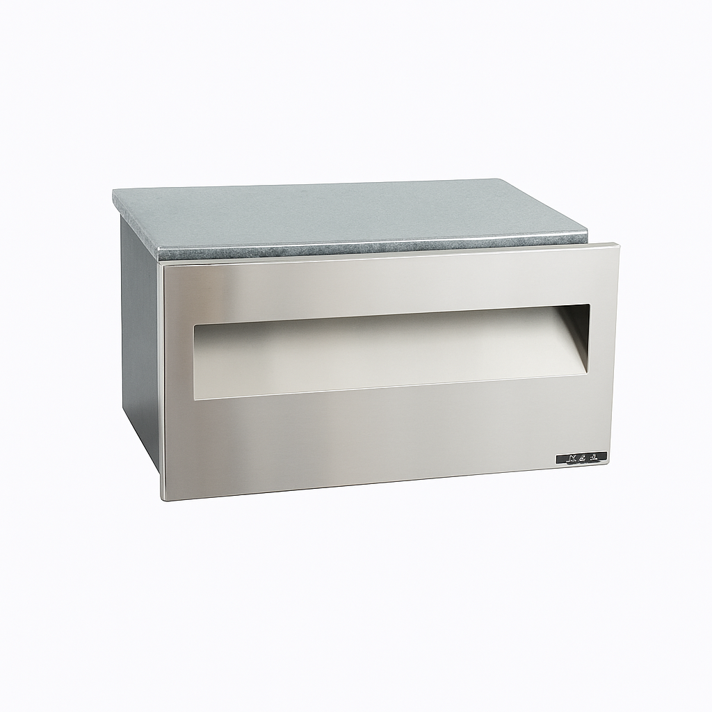 Tile Letterbox Stainless Steel Telescopic rear end opening l... – Chippendale Restorations
