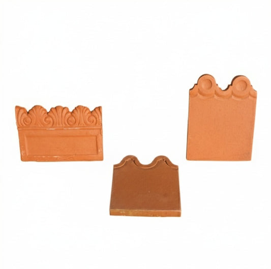 Second Hand Terracotta Garden Edge Tiles - Majestic - Original Vintage Salvage Terracotta Tile Edging