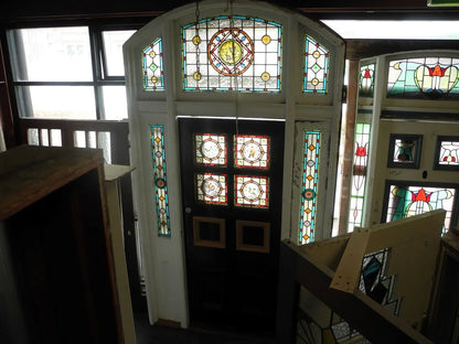 Victorian Hand Painted Leadlight Entranceway Door