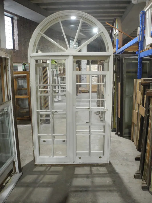 Pair Arched Colonial Double Double Hung Windows