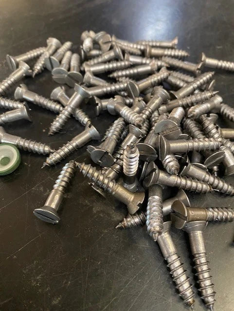 10 Gauge Steel Slotted Woodscrews