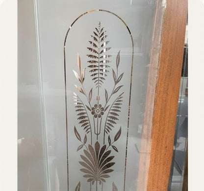 Urn - Etched Glass Panel