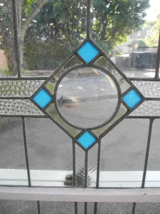 Set of 1920s Double Double Hung Leadlight Windows